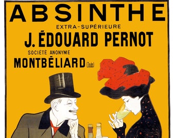 Absinthe French Liqueur Vintage Art Print - Digitally Remastered Fine Art Print / Poster Digital Download