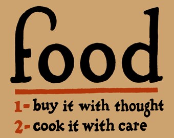 vintage FOOD Poster Print - Digitally Remastered World War I Era Food Print Kitchen Home Art Digital Télécharger