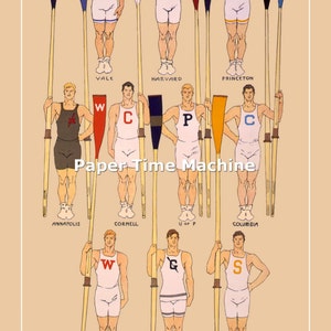 College Crews ROWING Ivy League Crew Digitally Remastered Fine Art Print / Poster Digital Download Printable