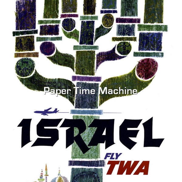 ISRAEL Vintage Travel Poster - Digitally Remastered Fine Art Print Digital Download