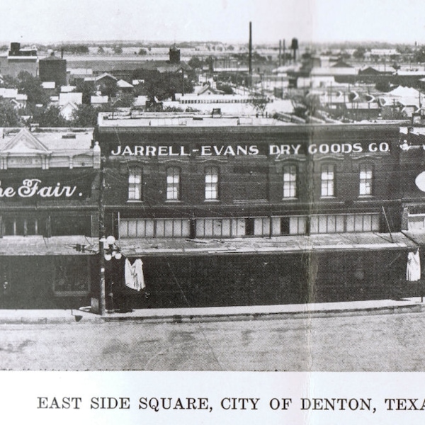 DENTON, TEXAS  Town Square - All 4 Views Circa 1910 Print Yourself Digital Download