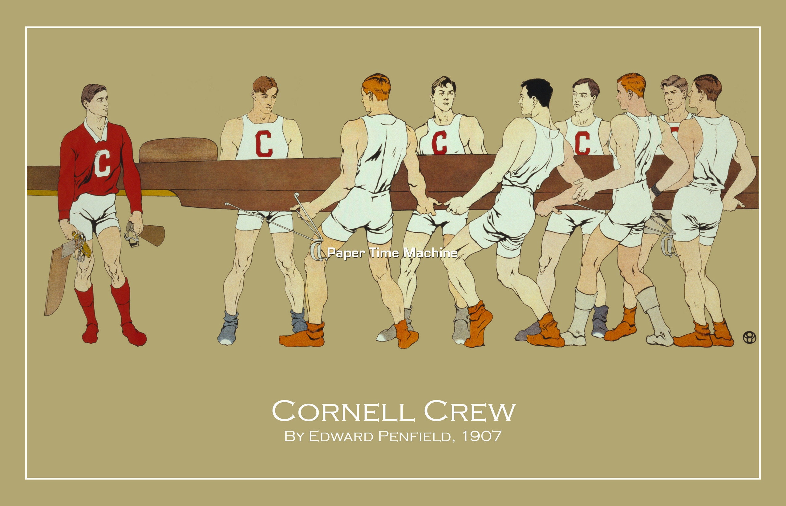 Cornell Crew Team ROWING Ivy League Digitally Remastered Fine Etsy