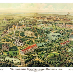 Nashville Tennessee 1897 Vogelperspektive Panoramakarte digital remastered Poster digitalherunterladen
