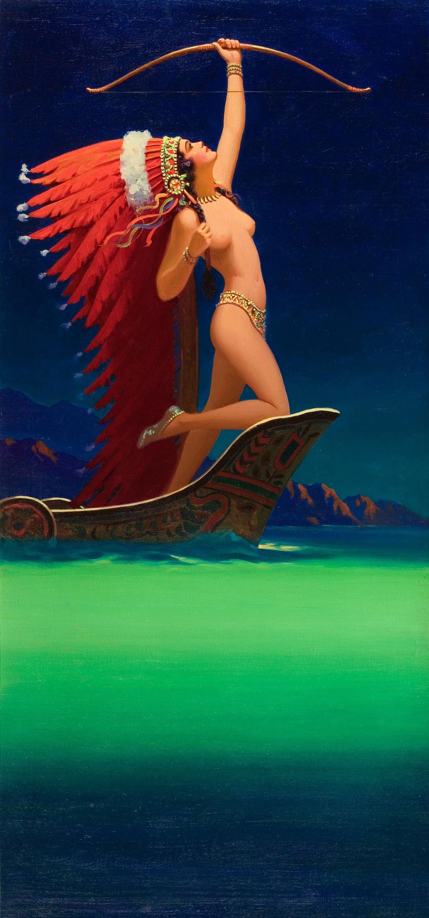 American Indian Maiden Nude - Edward Eggleston Flaming Arrow Native American Beautiful Nude - Etsy