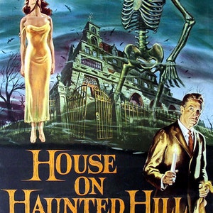 House on Haunted Hill Vincent Price Movie Theater Vintage Digitally Remastered Fine Art Print / Poster Digital Download Printable