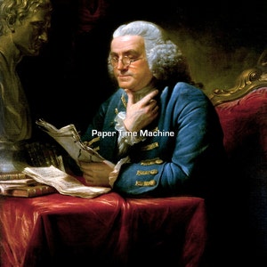 Portrait of Benjamin Franklin From 1767 One Of The Great Founding Fathers Of The United States Of America Digital Download