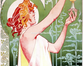 Absinthe Robette Vintage Liqueur Liquor Art Print - Digitally Remastered Fine Art Print / Poster Digital Download Printable