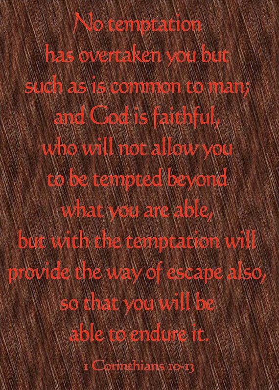 1 Corinthians 10 13 Bible Verse Digital Download Printable Etsy