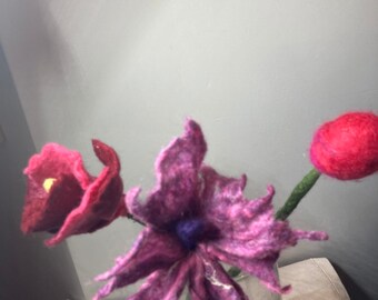 Felted flower