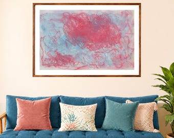 Oil Pastels Abstract #5 - Fine Art Giclée Print