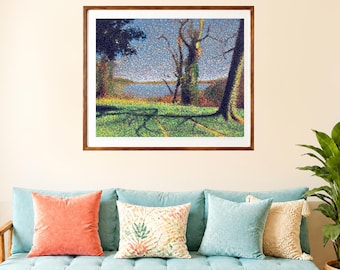 Oil Pastels Landscape #1 - Fine Art Giclée Print