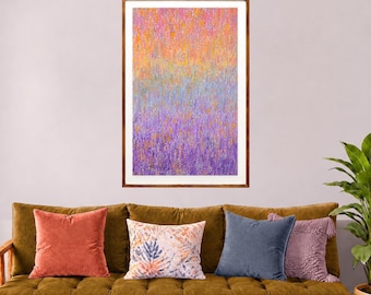 Oil Pastels Abstract #4 - Fine Art Giclée Print