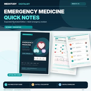 Paramedic Notes & Emergency Medicine Study Guide | 66-Page Illustrated PDF for Nursing Students