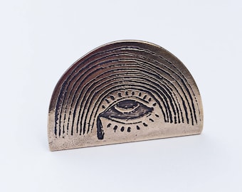 Cassandra's Eye Ring // all seeing eye ring in bronze or sterling silver // from Mod Evil Studio