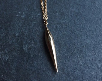 Scrying Pendulum // divination and dowsing plumb pendant // full size wayfinding pendulum in silver or bronze // Séance from Mod Evil