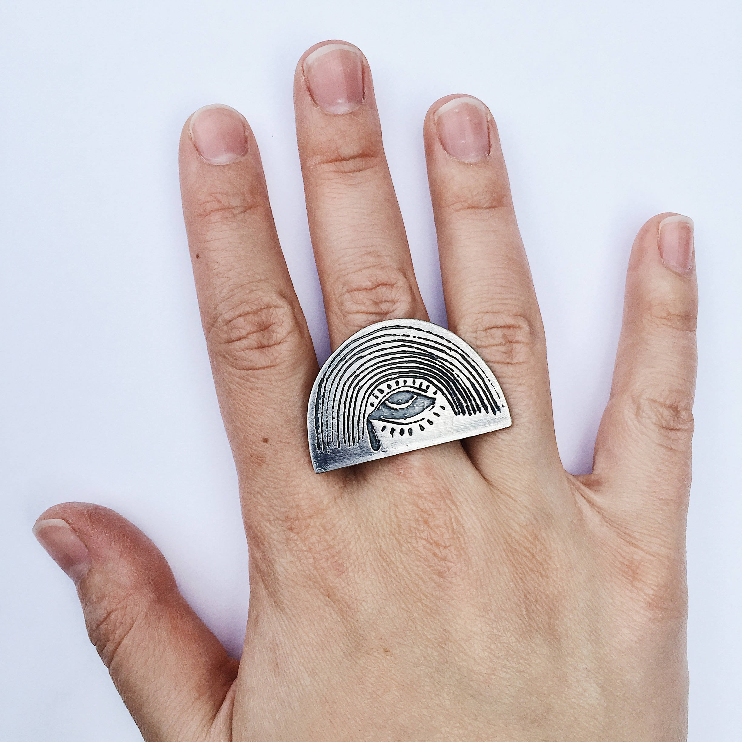 Cassandra's Eye Ring // All Seeing Eye Ring in Bronze or Sterling ...