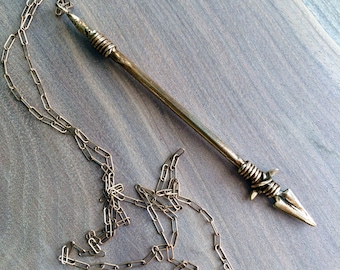 The Sun Spear Pendant in Bronze // The Armory Collection: Poison Apple Printshop X Mod Evil Studio