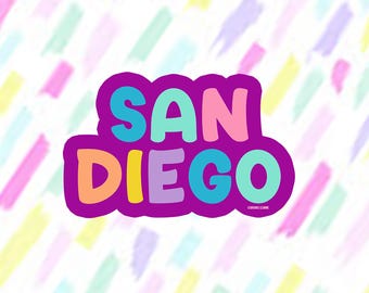San Diego Travel Sticker, California Souvenir, Southern California Decal