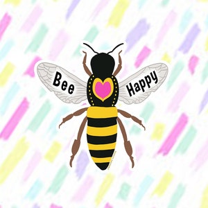 Bee Sticker | Bee Vinyl Sticker for Laptop | Be Kind Sticker | Water Bottle Sticker | Bee Gift | Honey Bee Sticker | Bee Decal | Nature