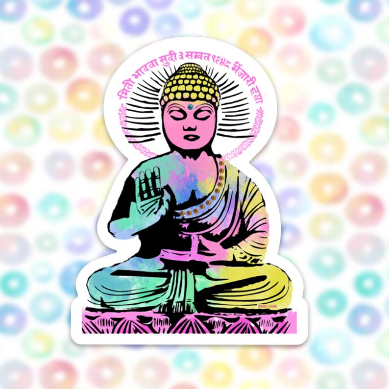 Buddha Sticker Decal Vinyl Stickers for Laptop Buddha Car Etsy