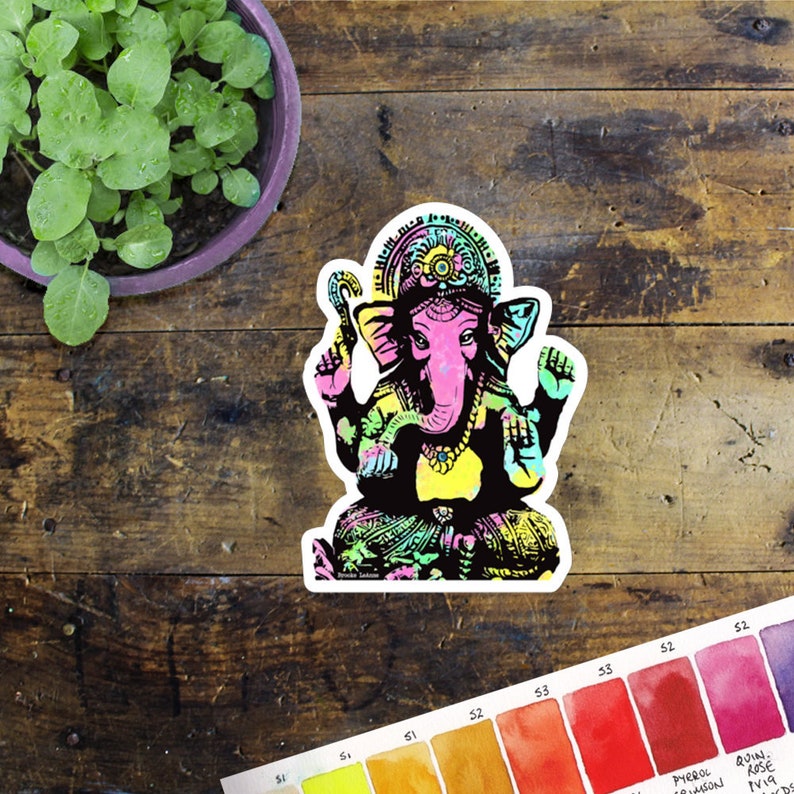 Ganesha Sticker Decal Vinyl Stickers for Laptops Car Etsy India