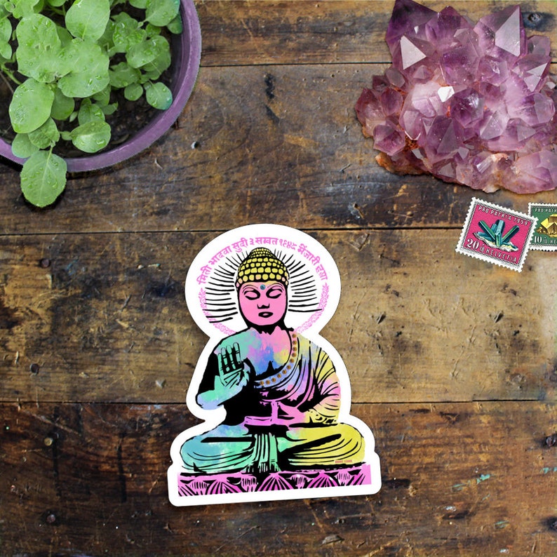 Buddha Sticker Decal Vinyl Stickers for Laptop Buddha Car Etsy