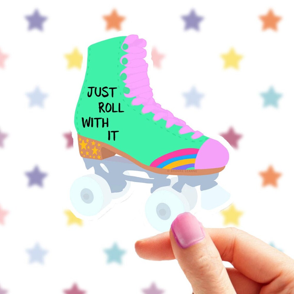 Roller Skate Sticker Decal Vinyl Stickers for Laptops Car Etsy