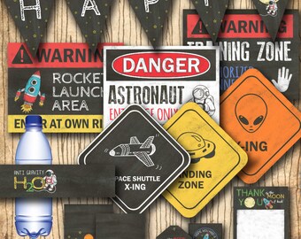 Space Birthday Decorations Space Birthday Party Decor Etsy