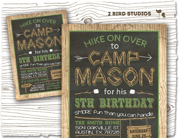 camping invitation camping party invitation camping birthday party free printable camping invitations