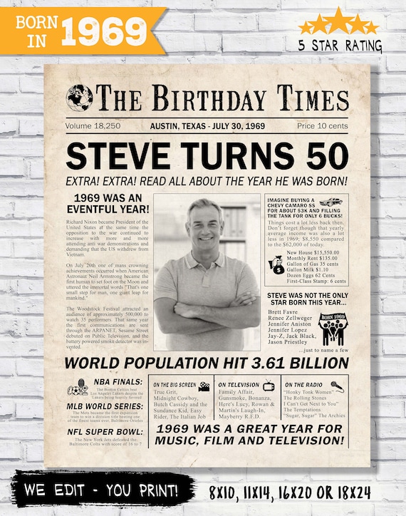 back-in-1969-newspaper-style-digital-poster-50th-birthday-printable