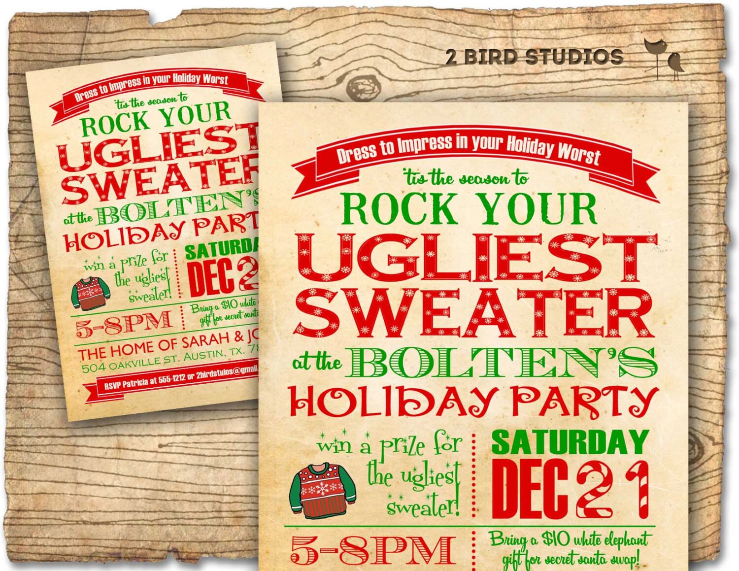 Etsy Christmas Party Invitations 4