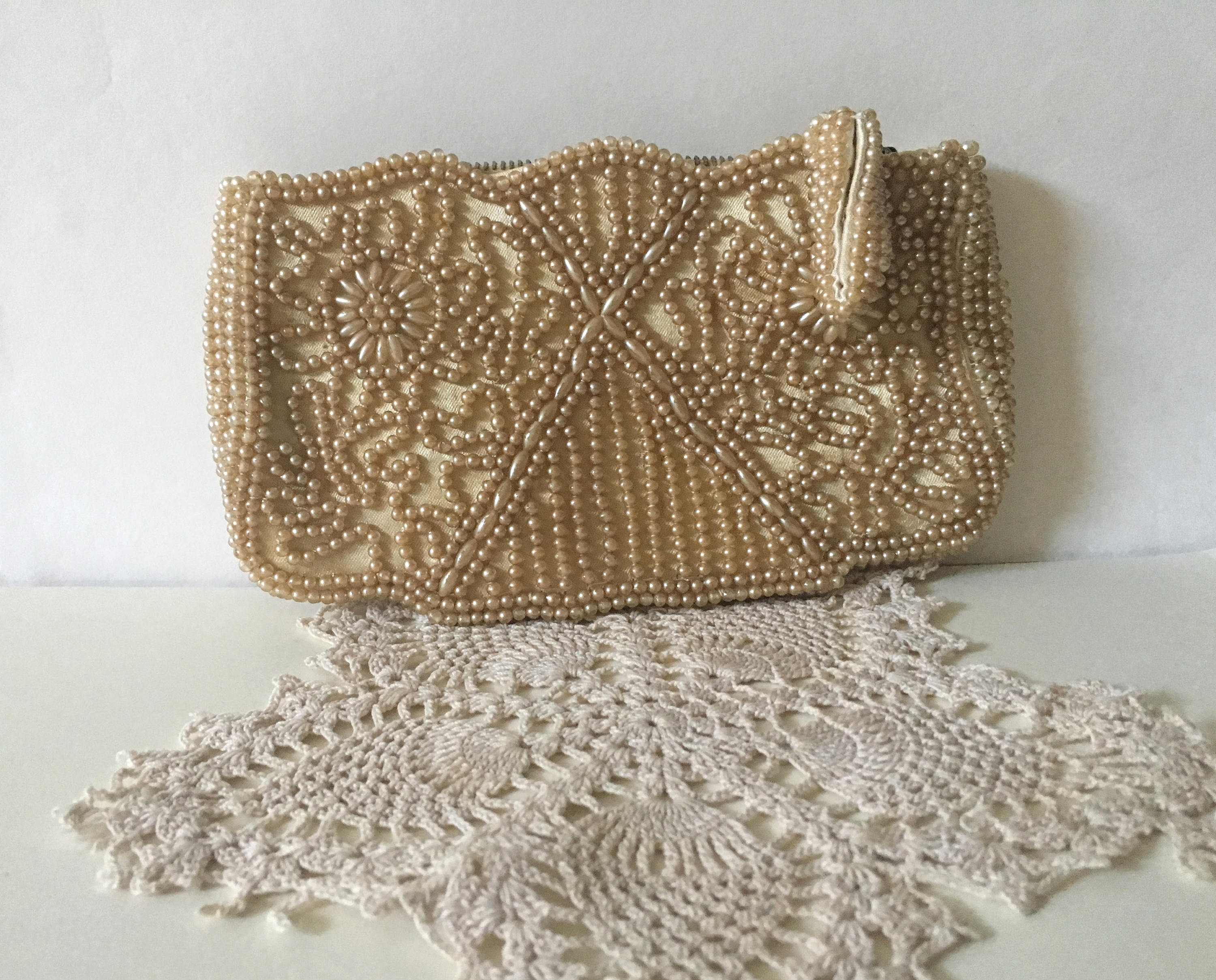 vintage wedding clutch