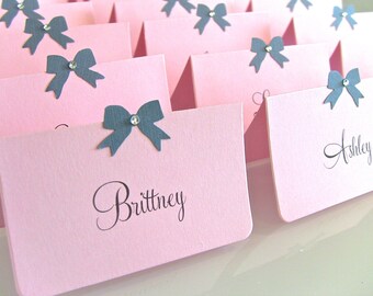 10 Baby Shower Place Cards, Wedding Place Cards, Bridal Place Cards, Escort Cards