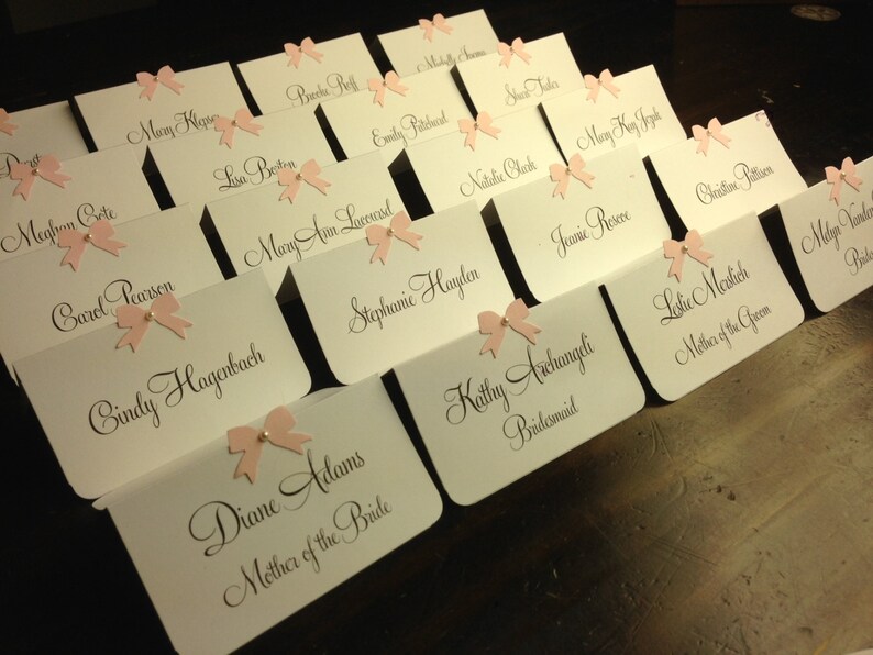 10 Wedding Place Cards Bridal Shower Place Cards or Baby Etsy