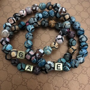 Personalized Letter Beaded Bracelet