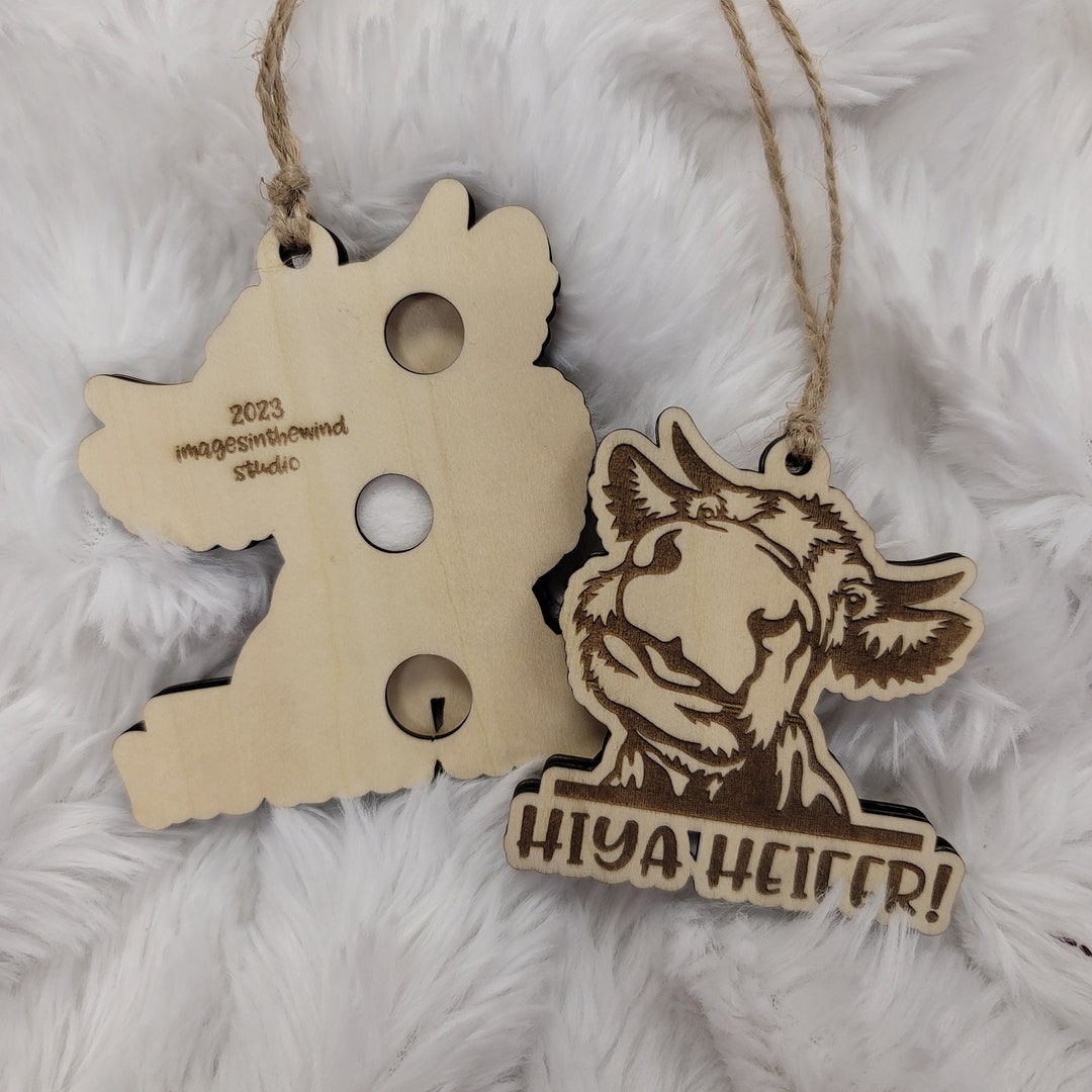 Hiya Heifer Cow Air Freshener Ornament Choose Scent Etsy