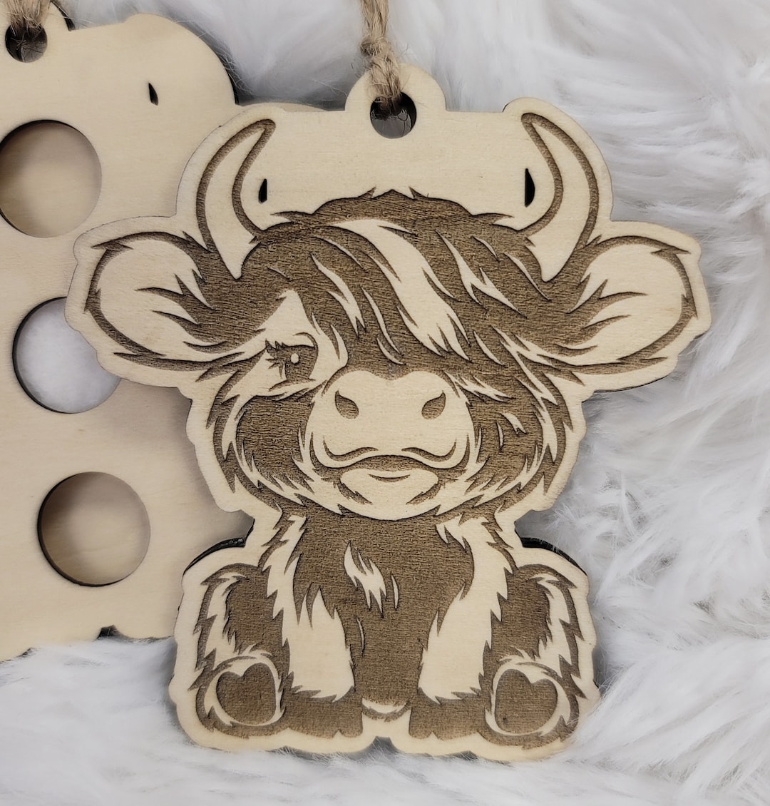 Highland Cow Air Freshener Ornament Choose Scent Etsy