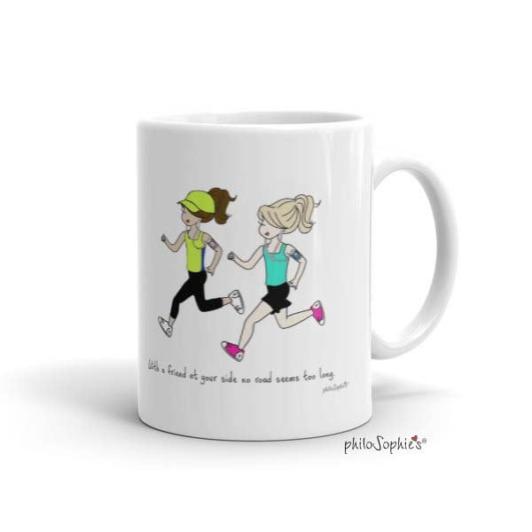 Runner Friends  Mug,Sole Mates Custom Runner Mug, Personalized Running Mugs, Congrats Mugs, Custom Runner Girl, Ceramic Mug, Made in USA