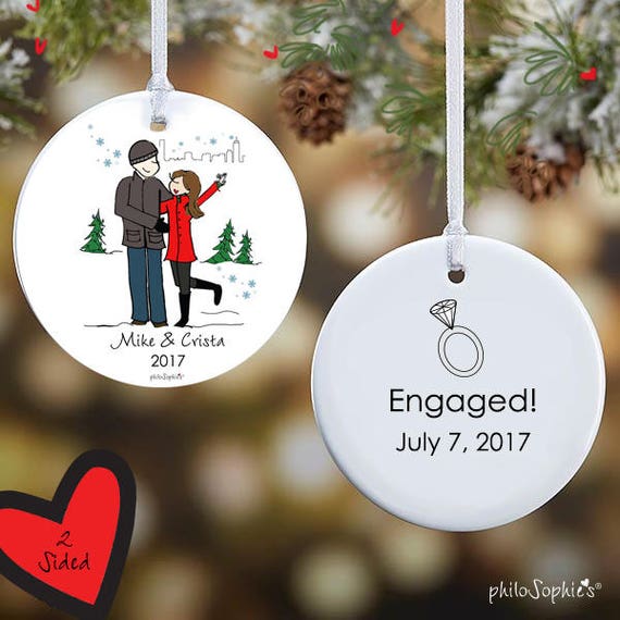 2020 boston marathon christmas ornament Engagement Boston Skyline City Engaged Christmas Couple Etsy 2020 boston marathon christmas ornament