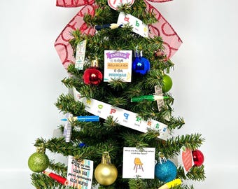 Spanish Language Teacher Themed 18" Tree / Arbolito de 18" para Maestra de Espanol