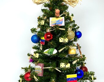 Venezuela/ Venezuelan Themed 18" Christmas Tree