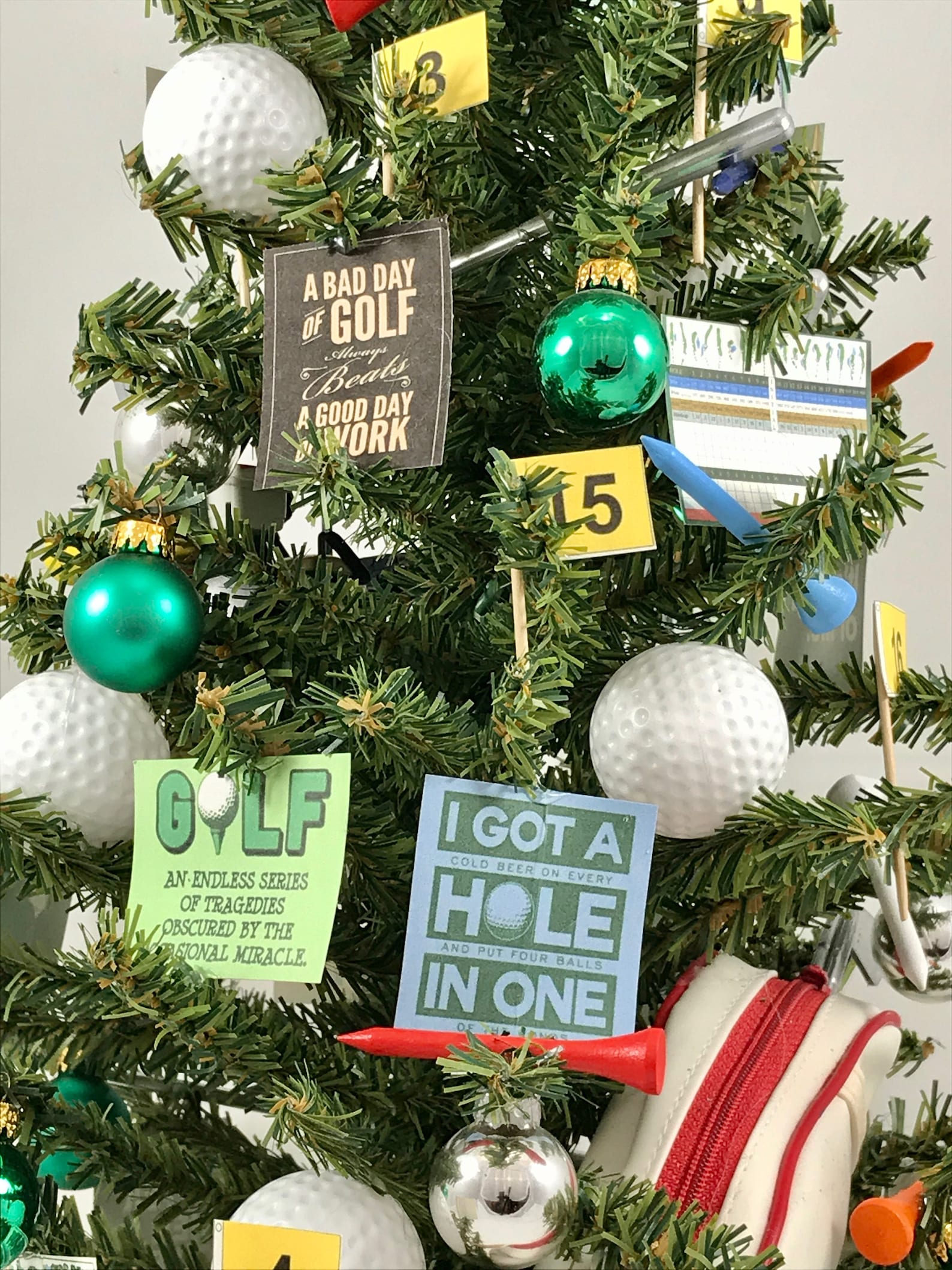 Large Golf Themed Christmas Tree Etsy
