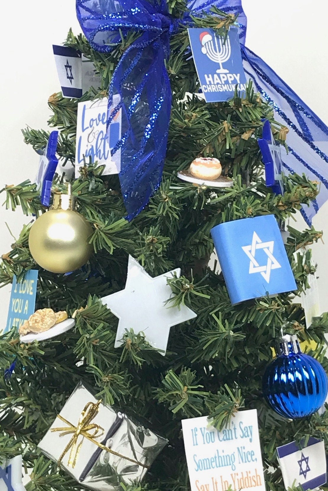 Small Hanukkah Bush / Hanukkah Christmas Tree Etsy