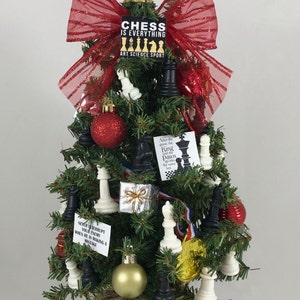 Chess Themed 15&quot; Christmas Tree