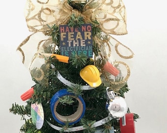 Electrical / Electrician Themed 18" Christmas Tree