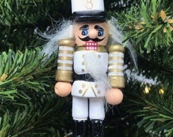Miniature Wooden Nutcracker Ornaments