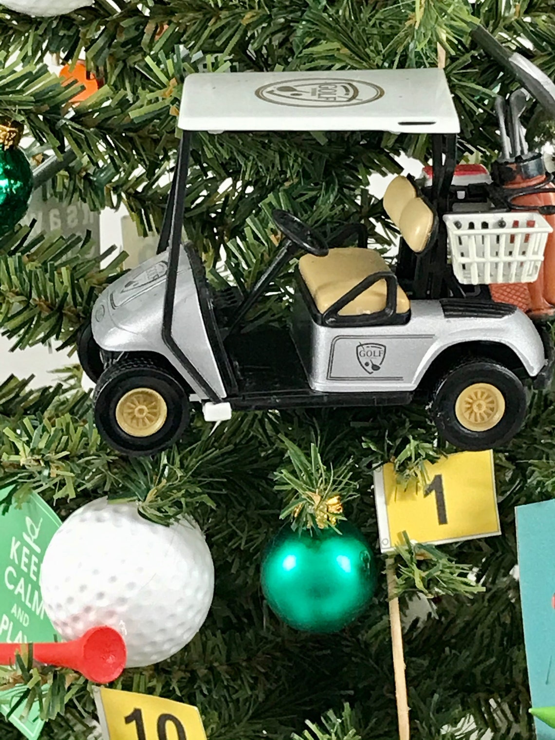 Large Golf Themed Christmas Tree Etsy