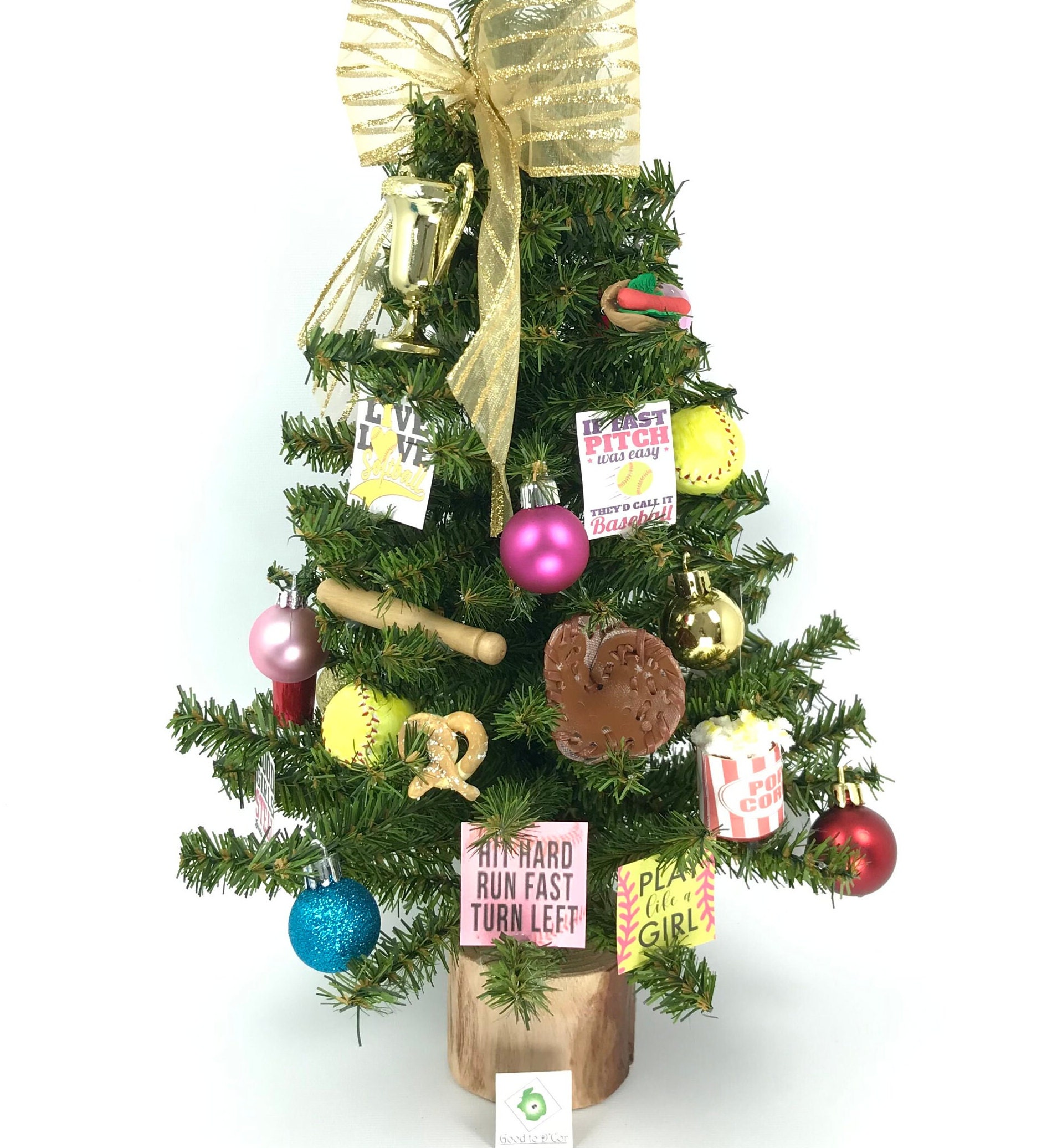 Personalized Softball Christmas Ornament 2025