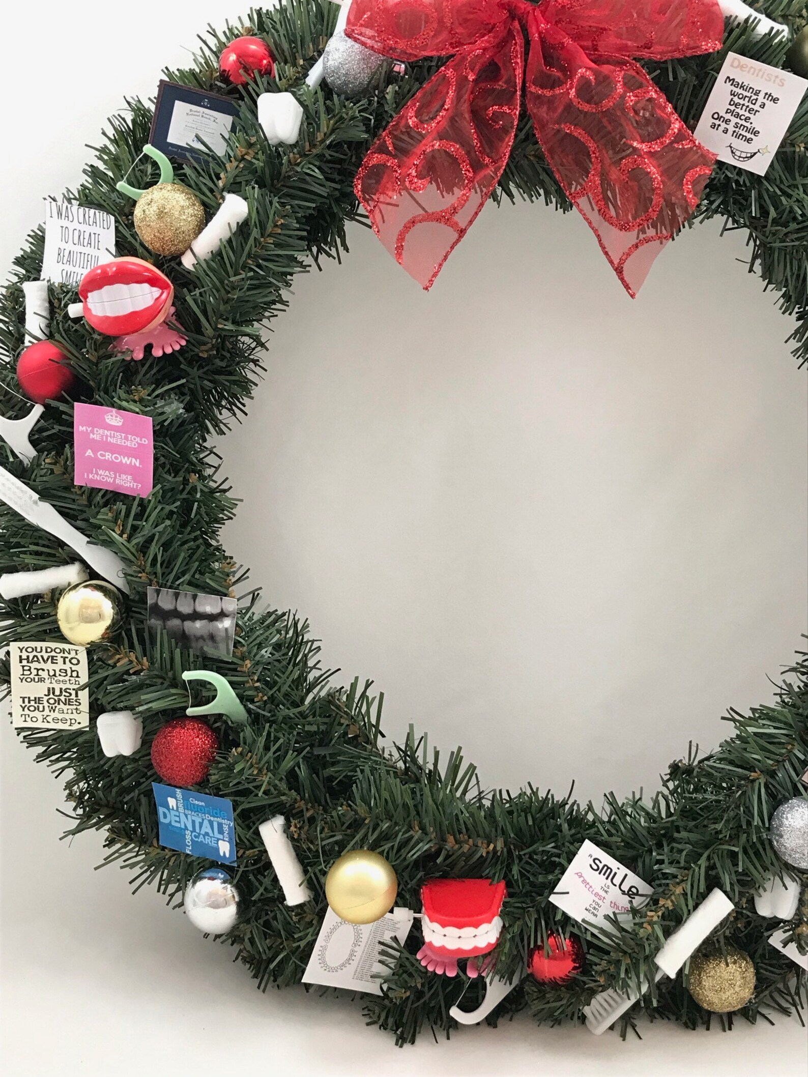 Dentist Themed Christmas Wreath Etsy