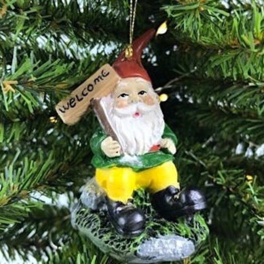Garden Gnome Ornaments 3 Styles Available Etsy